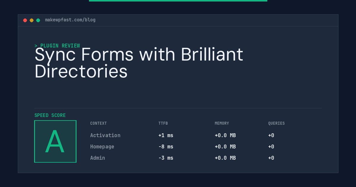 Sync Forms with Brilliant Directories - MakeWPFast