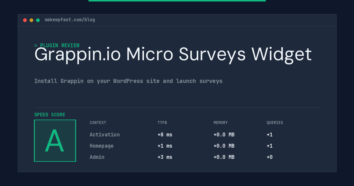 Grappin.io Micro Surveys Widget - MakeWPFast