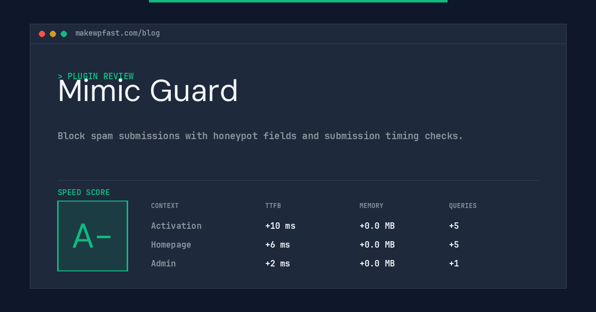 Mimic Guard - MakeWPFast