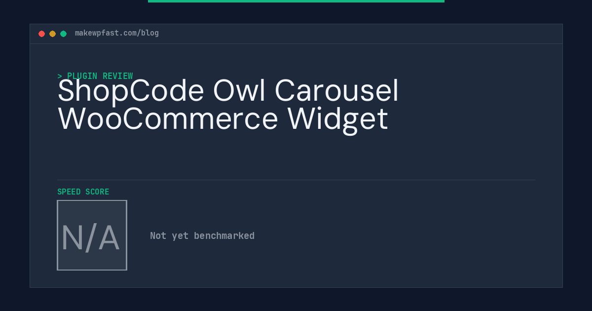 ShopCode Owl Carousel WooCommerce Widget - MakeWPFast