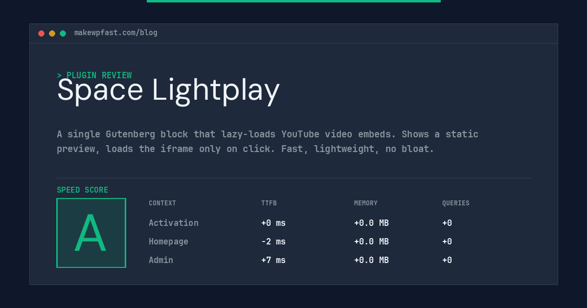 Space Lightplay - MakeWPFast