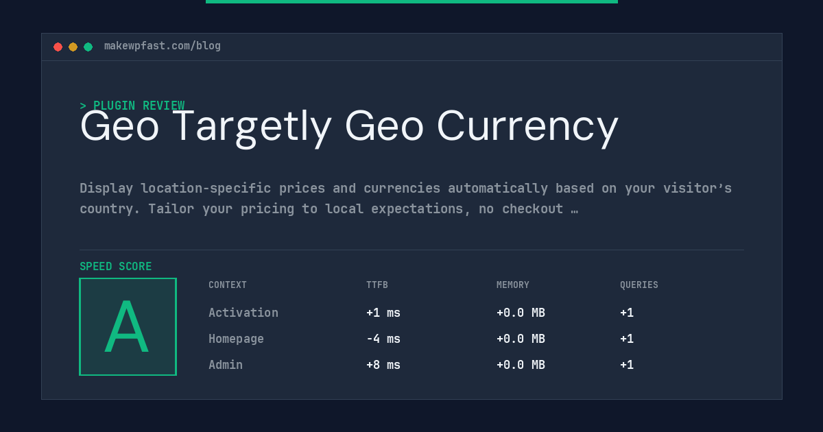 Geo Targetly Geo Currency - MakeWPFast