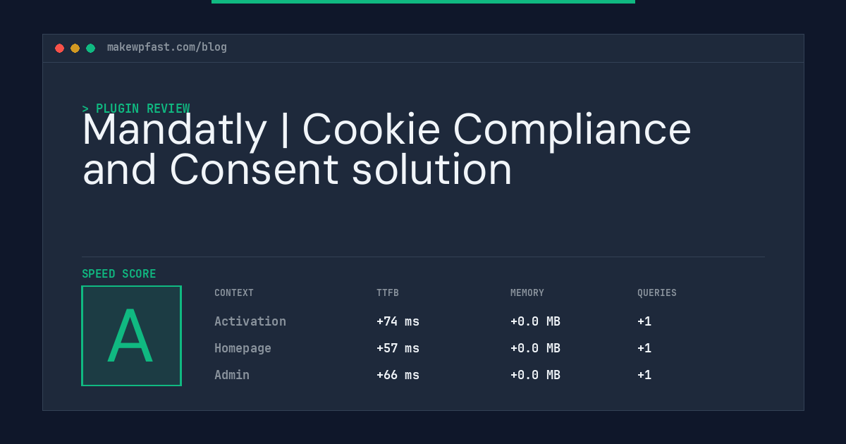 Mandatly | Cookie Compliance and Consent solution - MakeWPFast