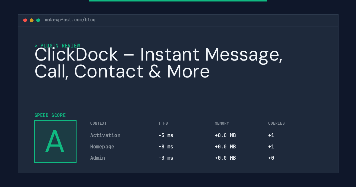 ClickDock – Instant Message, Call, Contact & More - MakeWPFast
