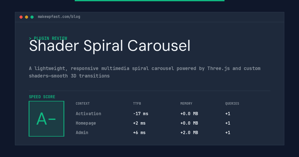 Shader Spiral Carousel - MakeWPFast