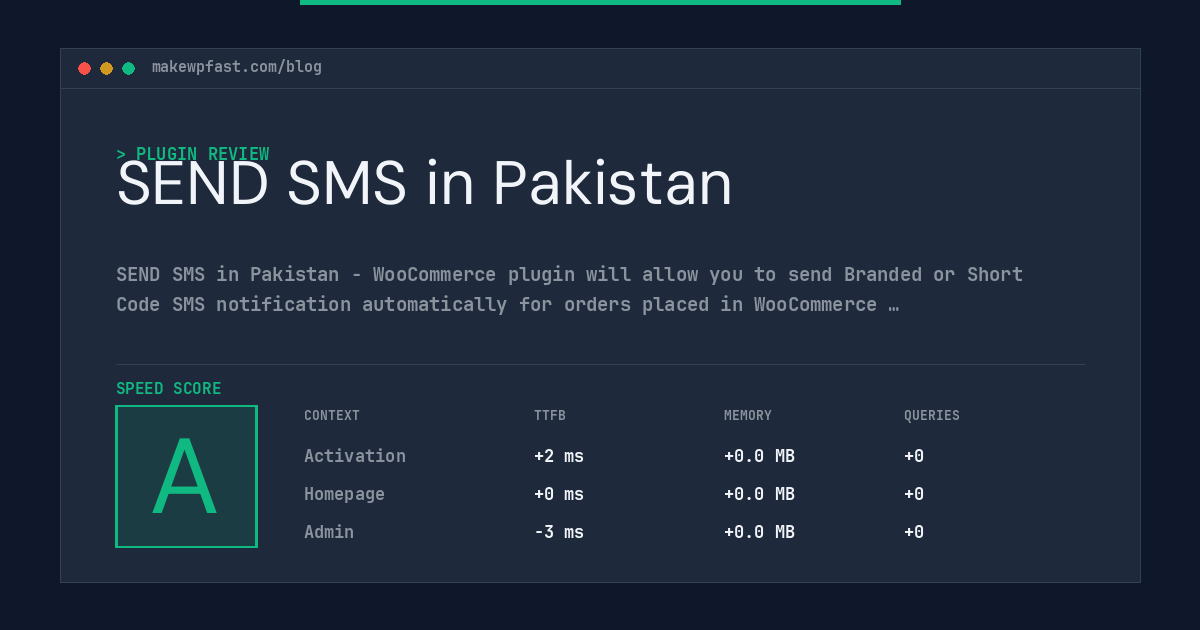 SEND SMS in Pakistan - MakeWPFast