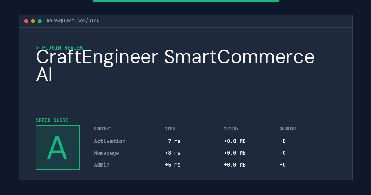 CraftEngineer SmartCommerce AI - MakeWPFast
