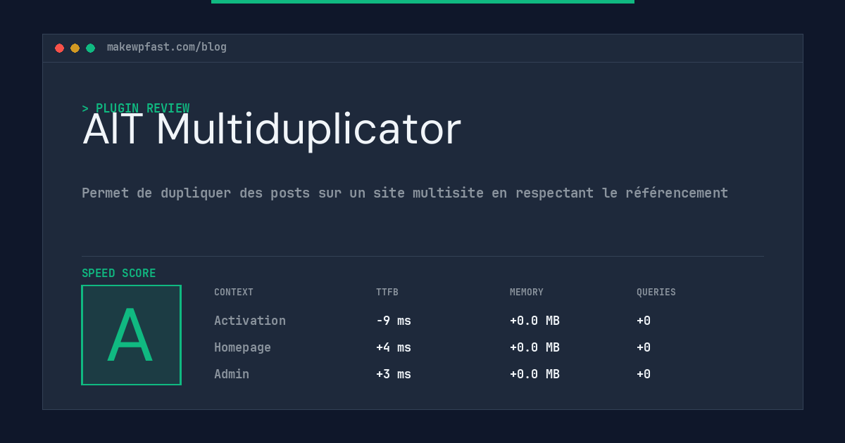 AlT Multiduplicator - MakeWPFast