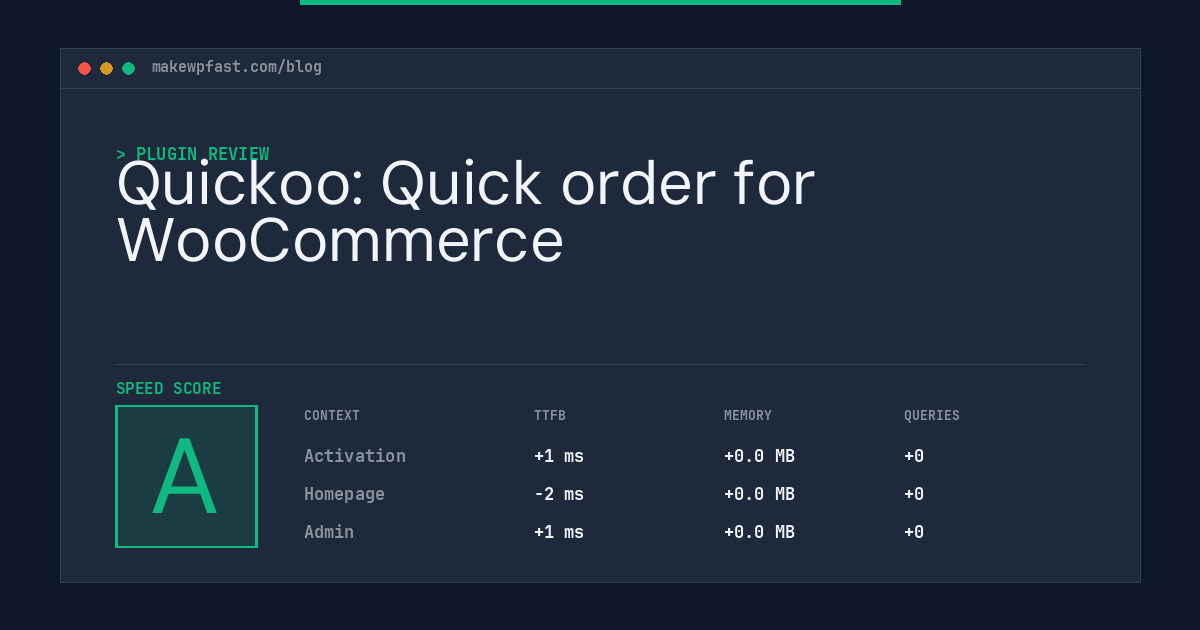Quickoo: Quick order for WooCommerce - MakeWPFast