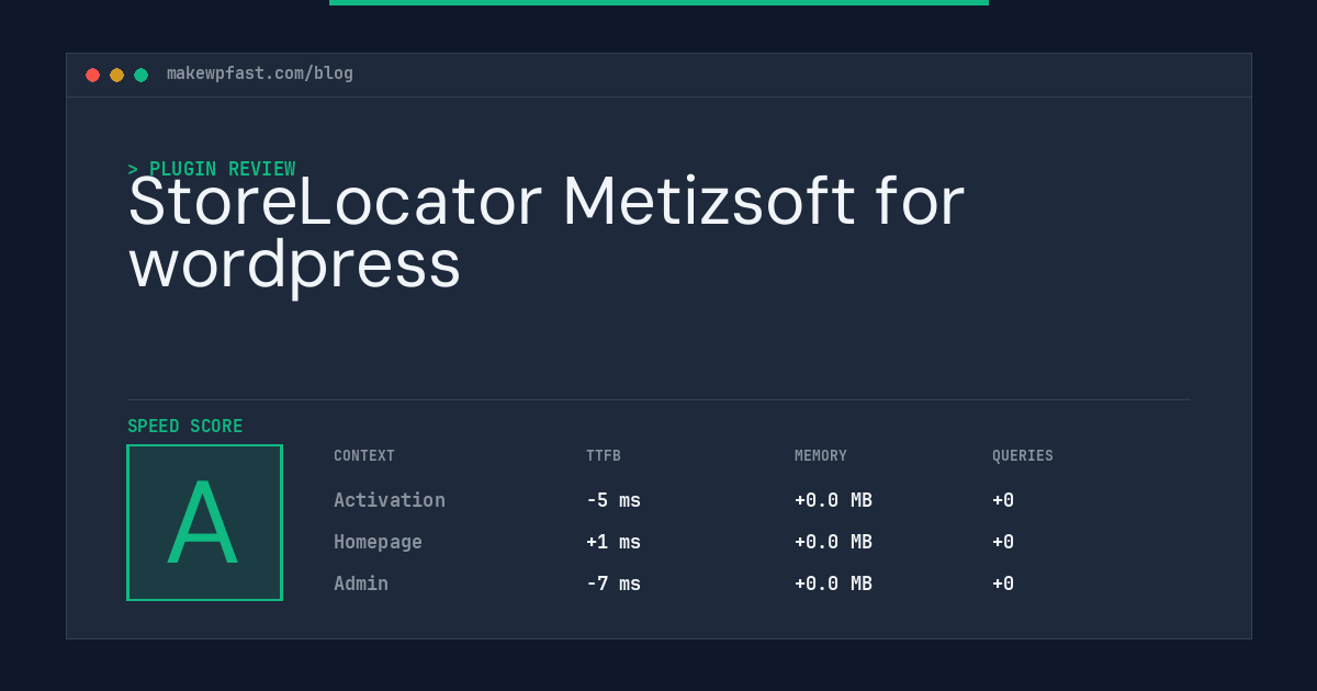 StoreLocator Metizsoft for wordpress - MakeWPFast