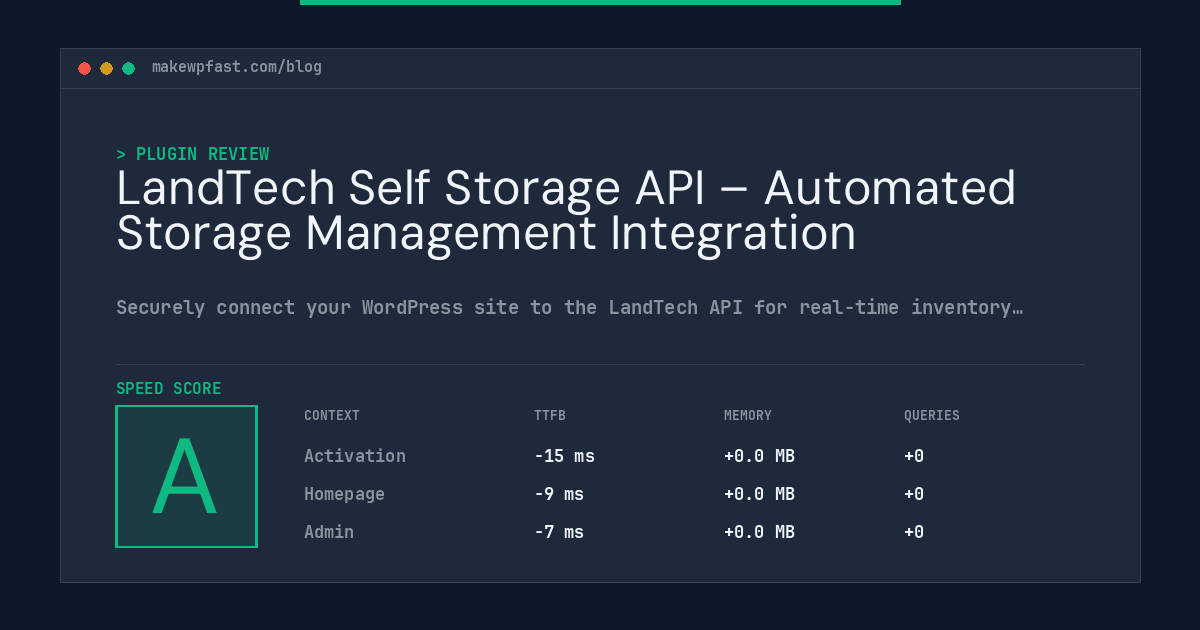 LandTech Self Storage API – Automated Storage Management Integration - MakeWPFast