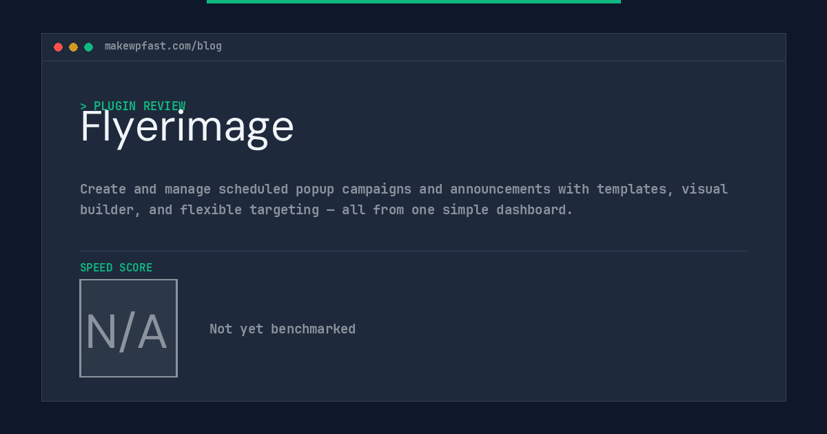Flyerimage - MakeWPFast
