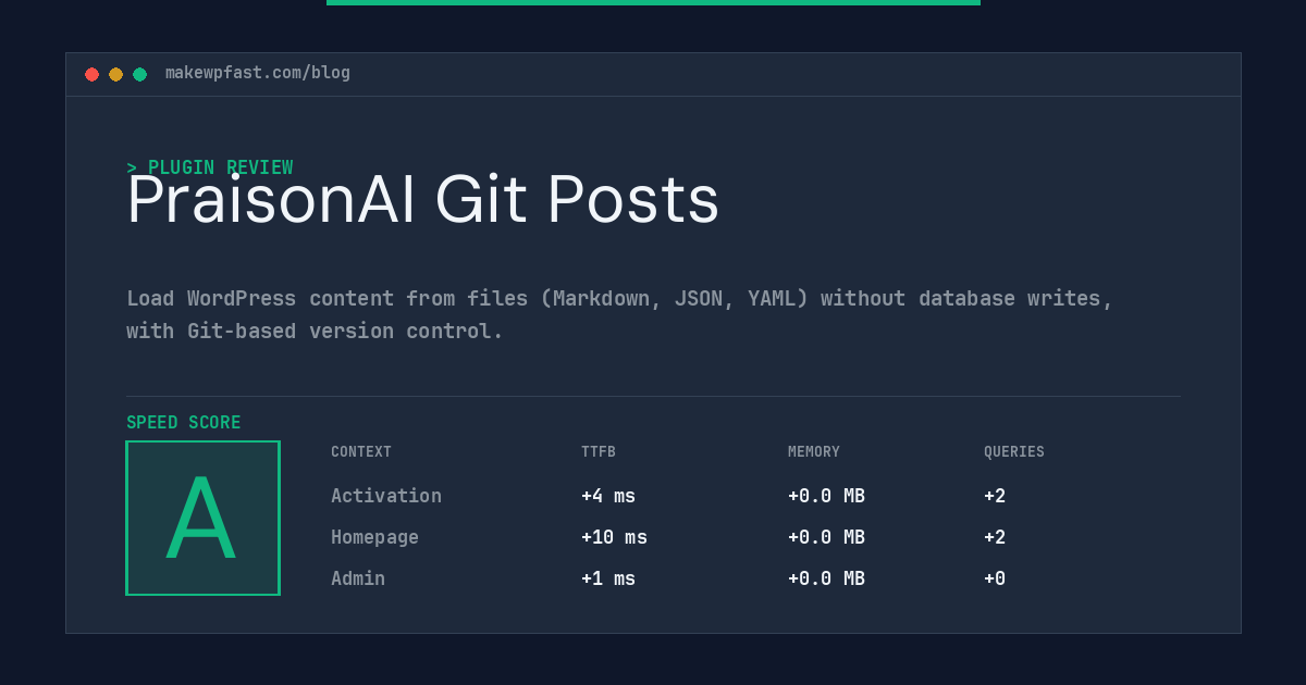 PraisonAI Git Posts - MakeWPFast
