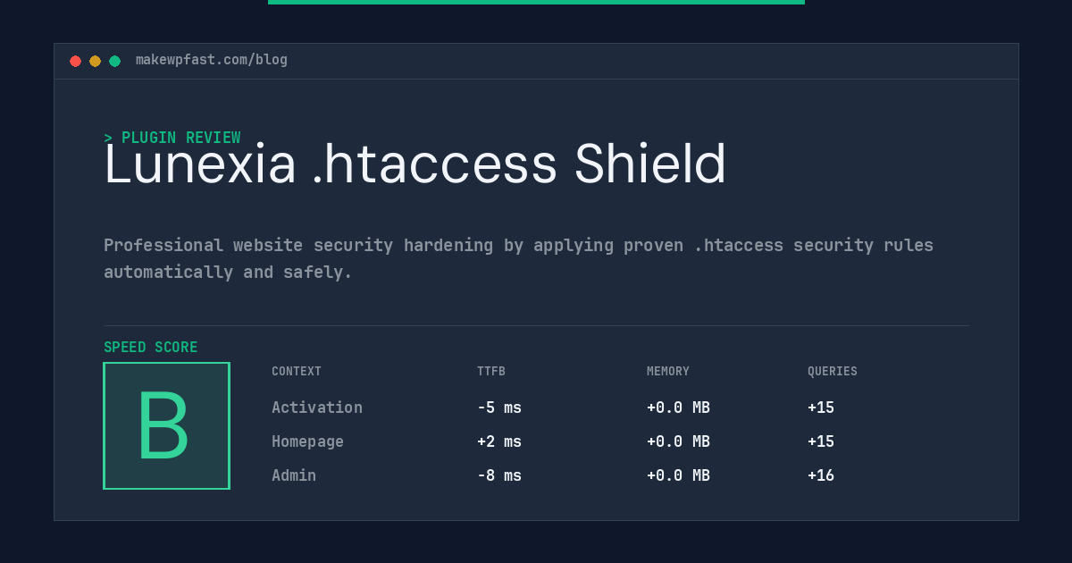 Lunexia .htaccess Shield - MakeWPFast