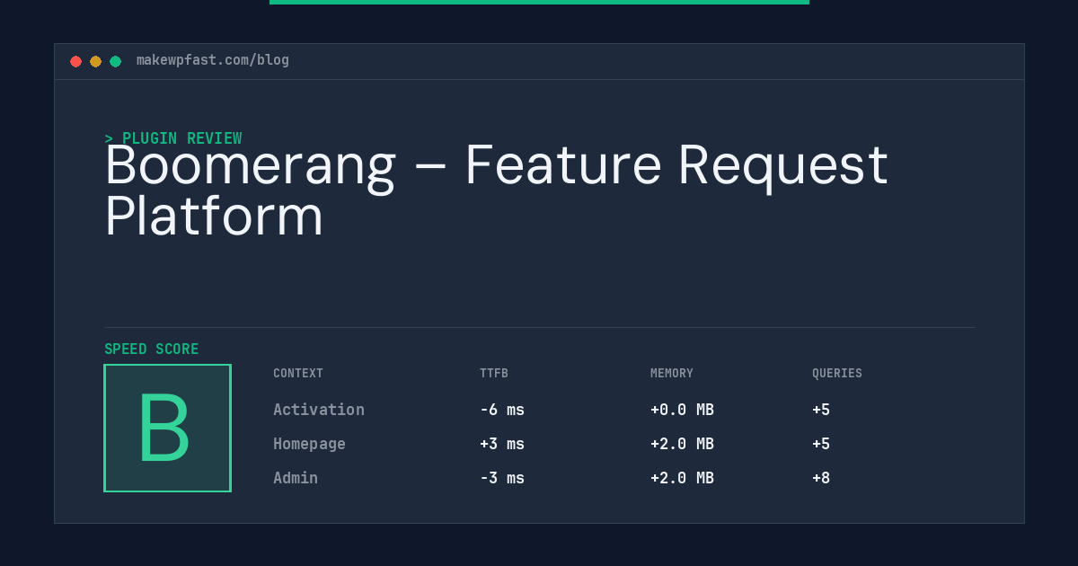 Boomerang – Feature Request Platform - MakeWPFast