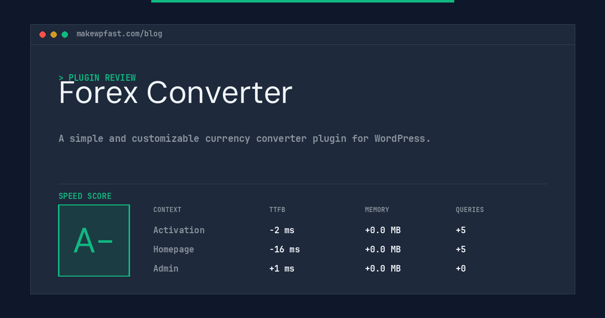 Forex Converter - MakeWPFast