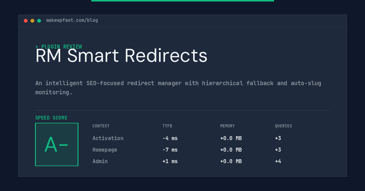 RM Smart Redirects - MakeWPFast