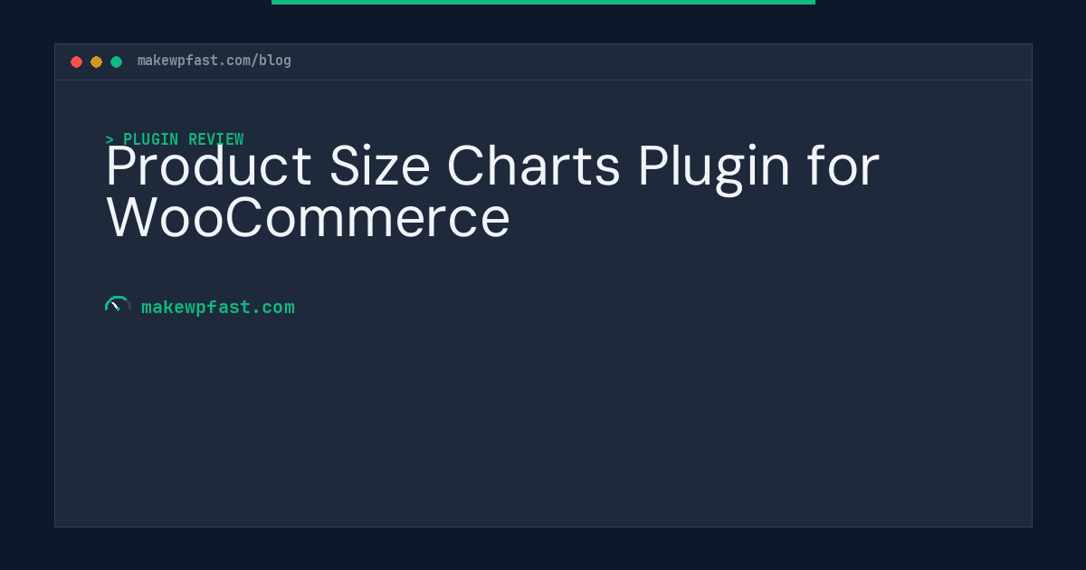 Product Size Charts Plugin for WooCommerce - MakeWPFast