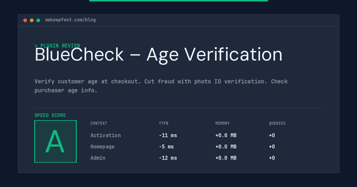 BlueCheck – Age Verification - MakeWPFast