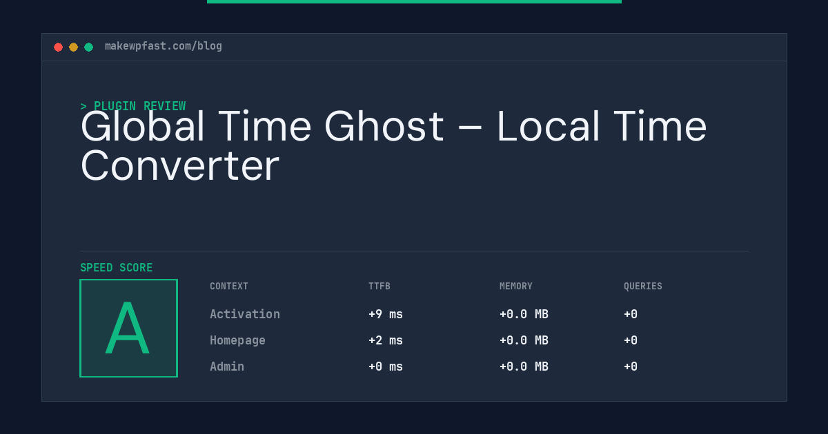 Global Time Ghost – Local Time Converter - MakeWPFast