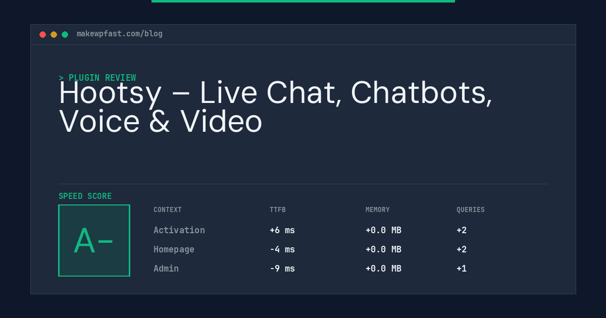 Hootsy – Live Chat, Chatbots, Voice & Video - MakeWPFast