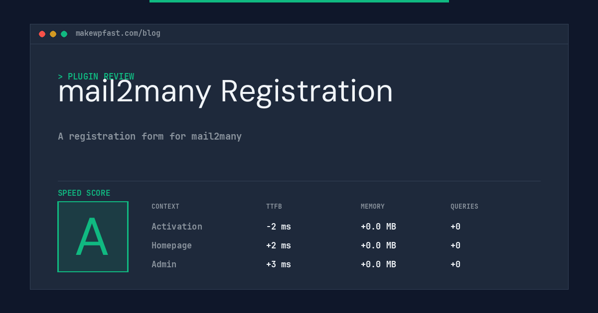 mail2many Registration - MakeWPFast