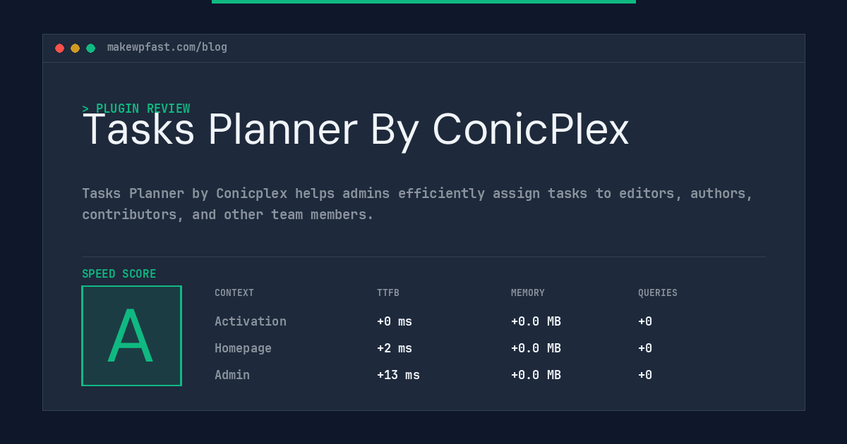 Tasks Planner By ConicPlex - MakeWPFast
