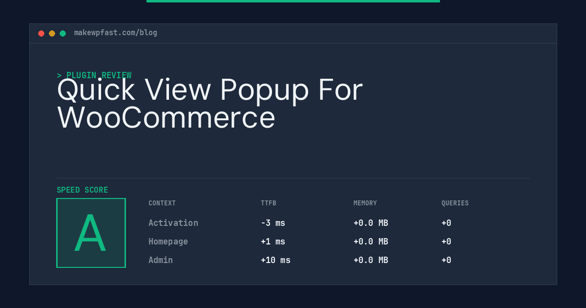 Quick View Popup For WooCommerce - MakeWPFast