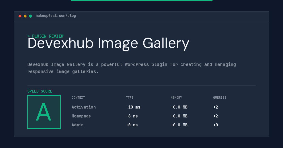 Devexhub Image Gallery - MakeWPFast