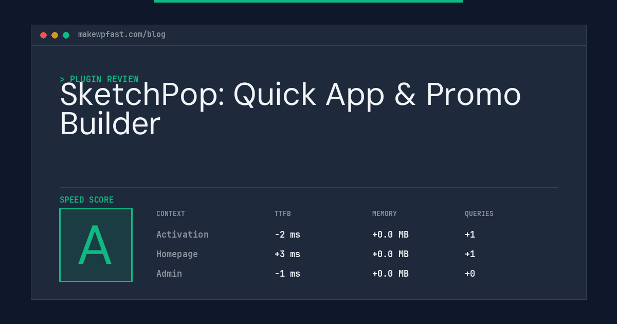 SketchPop: Quick App & Promo Builder - MakeWPFast