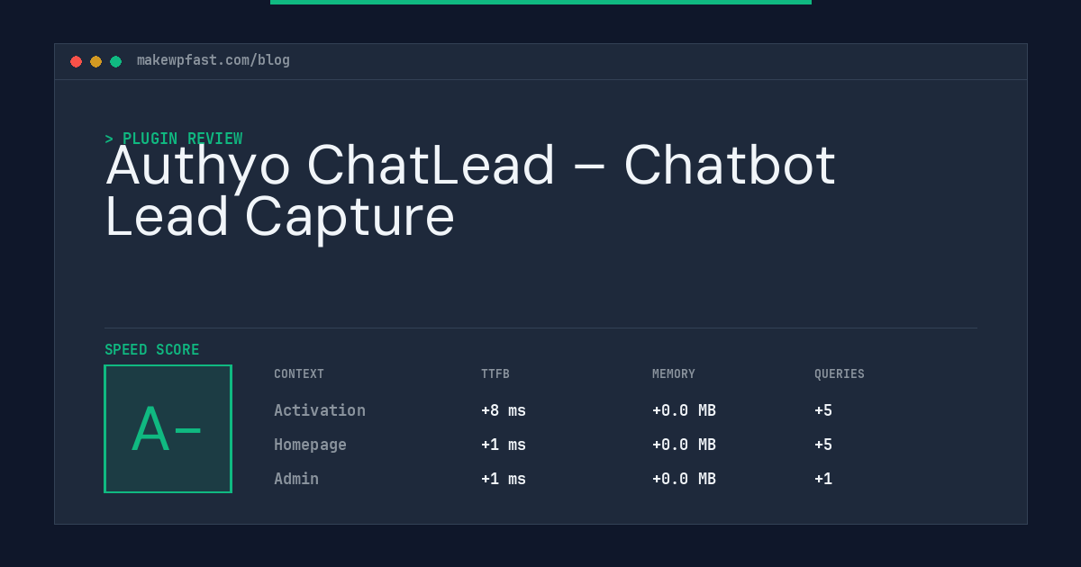 Authyo ChatLead – Chatbot Lead Capture - MakeWPFast