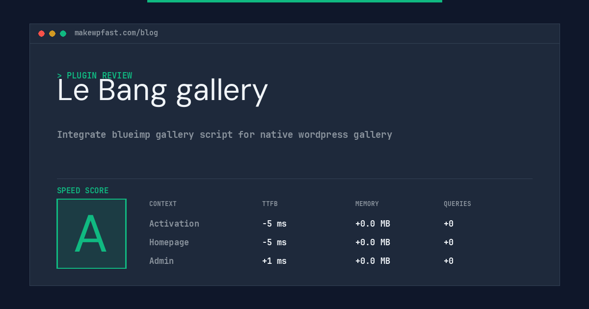 Le Bang gallery - MakeWPFast