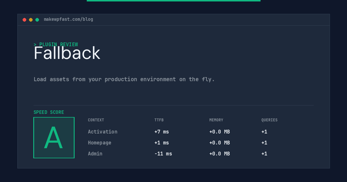 Fallback - MakeWPFast