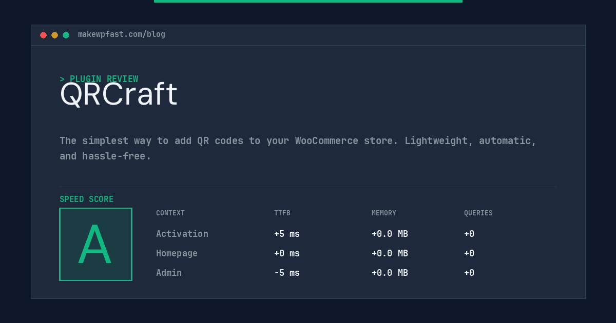 QRCraft - MakeWPFast