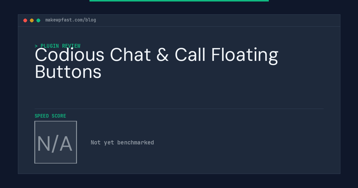 Codious Chat & Call Floating Buttons - MakeWPFast