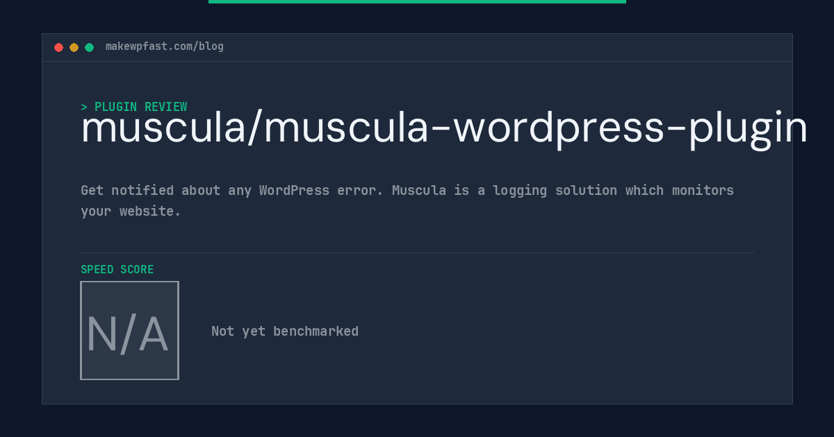 muscula/muscula-wordpress-plugin - MakeWPFast
