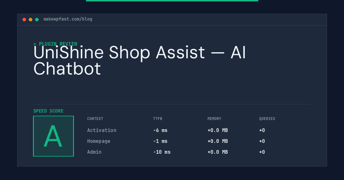 UniShine Shop Assist — AI Chatbot - MakeWPFast