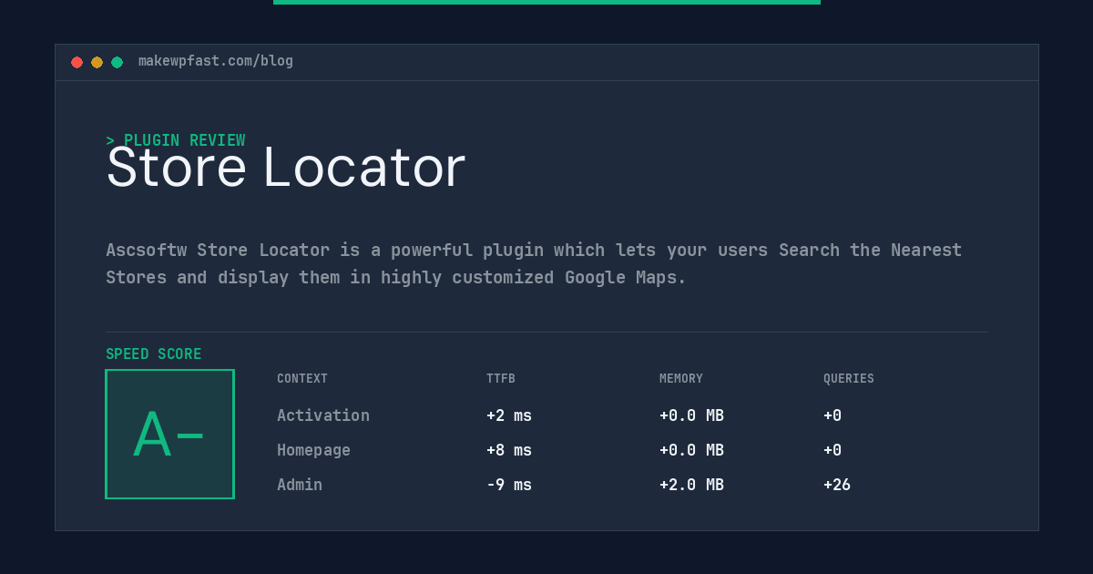 Store Locator - MakeWPFast