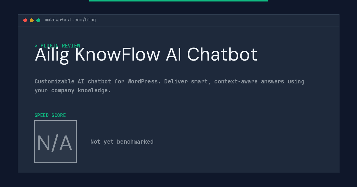 Ailig KnowFlow AI Chatbot - MakeWPFast
