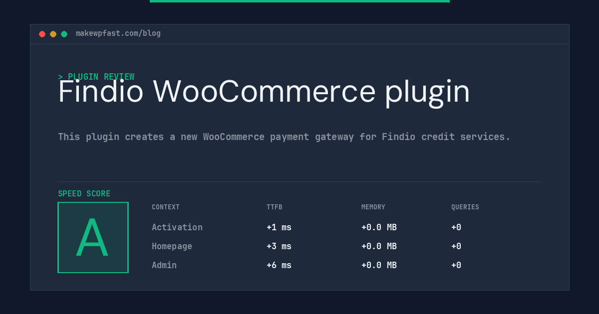 Findio WooCommerce plugin - MakeWPFast