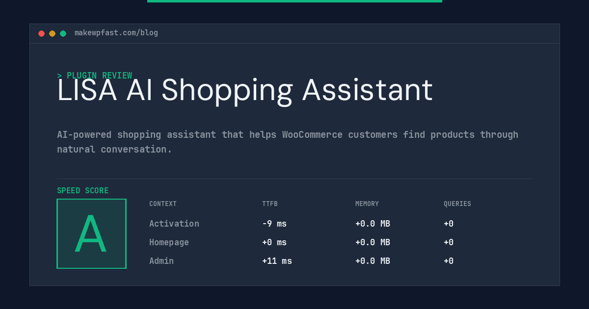 LISA AI Shopping Assistant - MakeWPFast