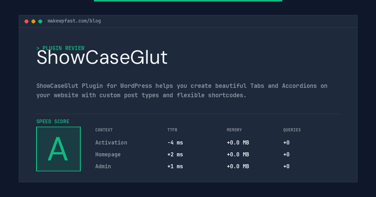 ShowCaseGlut - MakeWPFast