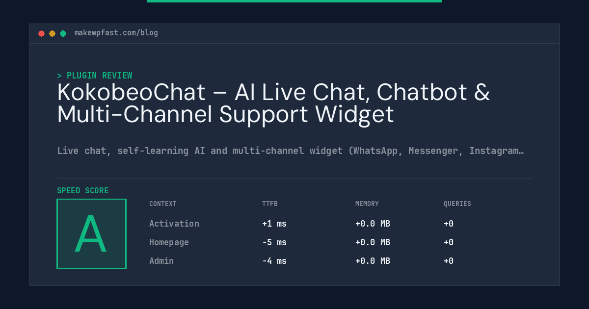 KokobeoChat – AI Live Chat, Chatbot & Multi-Channel Support Widget - MakeWPFast