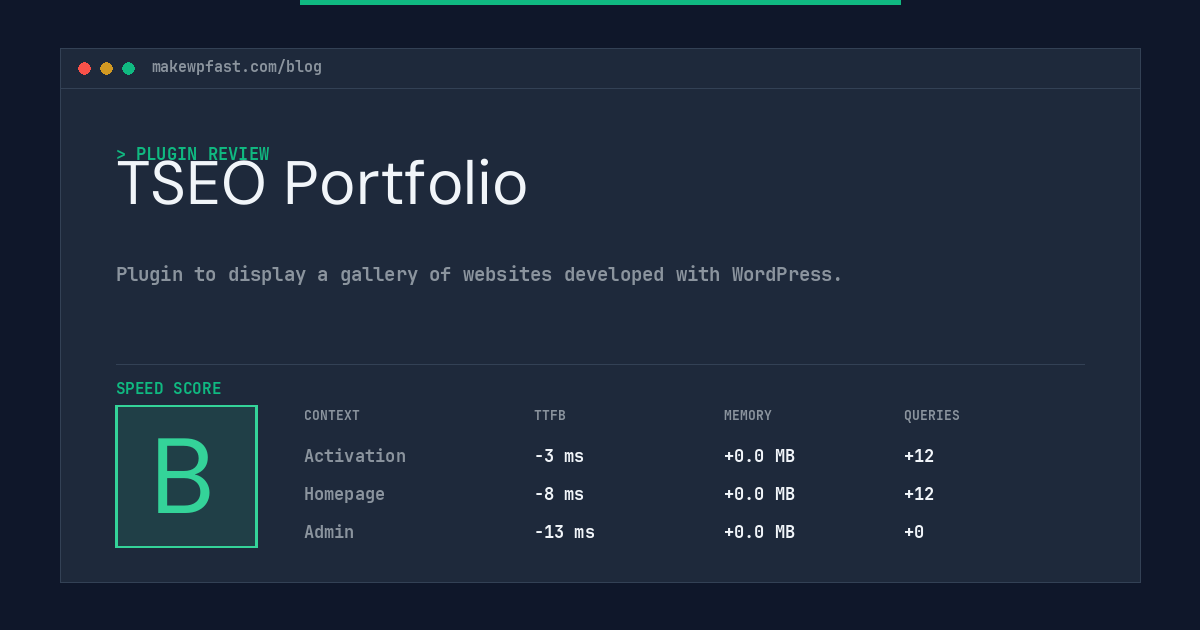 TSEO Portfolio - MakeWPFast