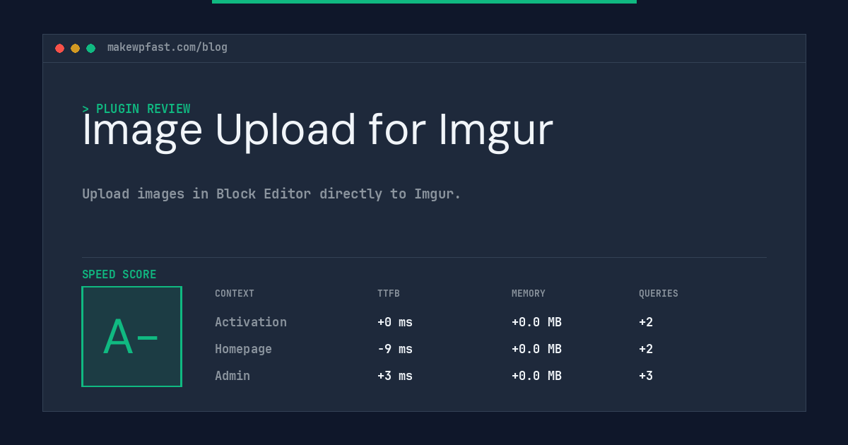 Image Upload for Imgur - MakeWPFast