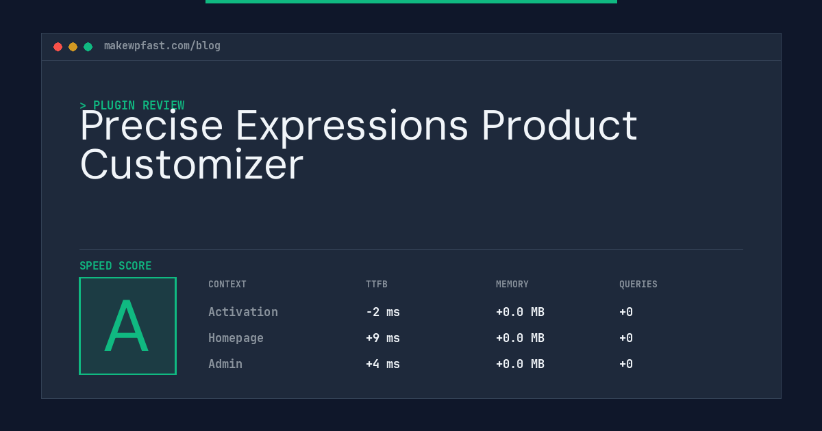 Precise Expressions Product Customizer - MakeWPFast