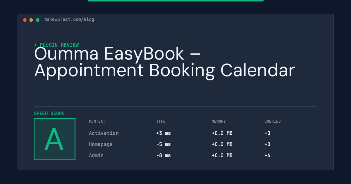 Oumma EasyBook – Appointment Booking Calendar - MakeWPFast