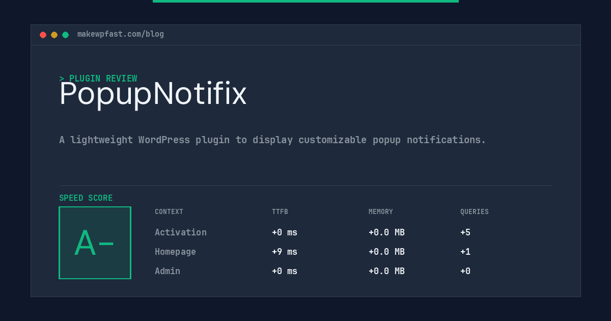 PopupNotifix - MakeWPFast