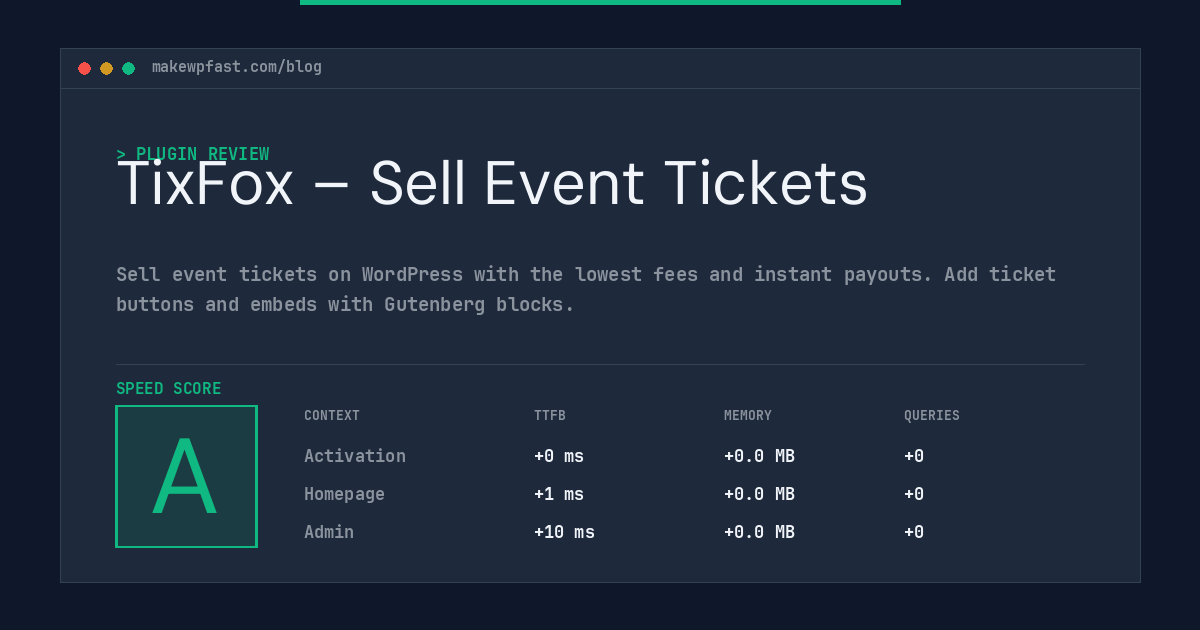 TixFox – Sell Event Tickets - MakeWPFast