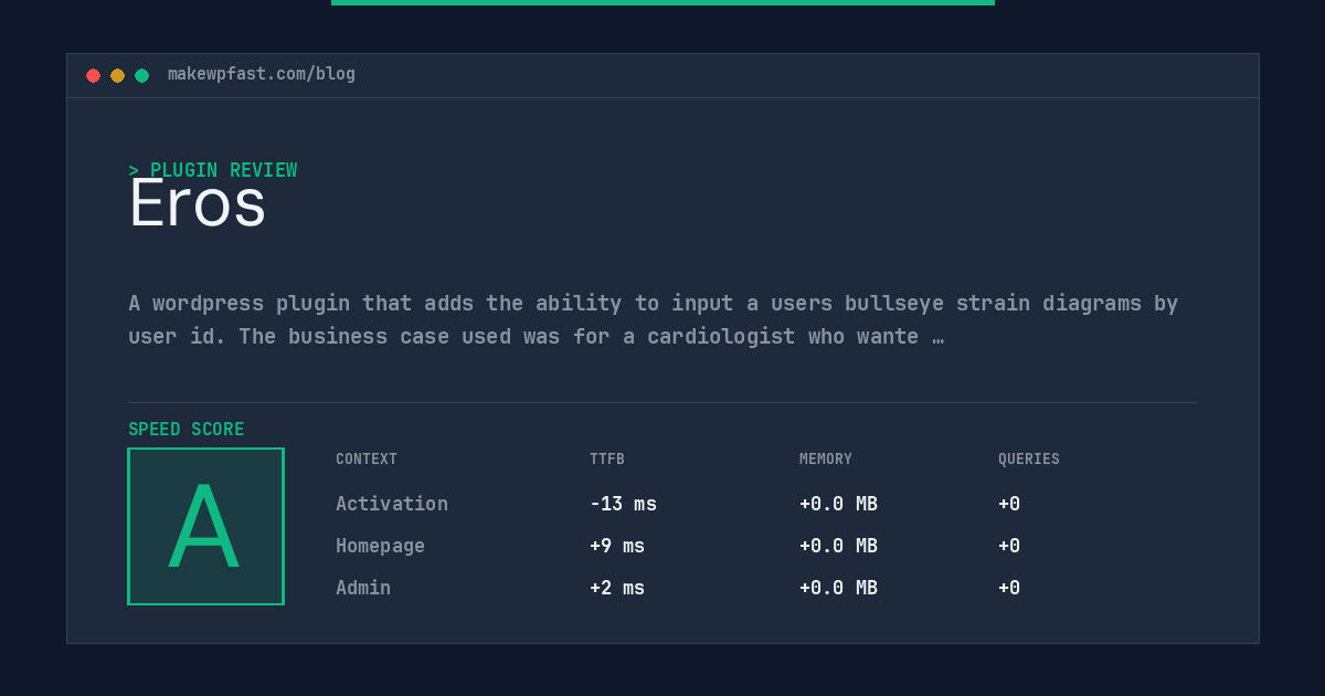 Eros - MakeWPFast